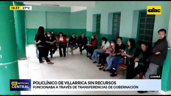 Policlínico de Villarrica sin recursos - ABC Noticias - ABC Color