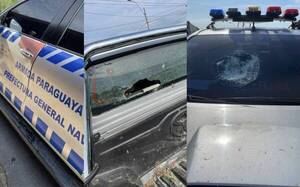 Crónica / [Video] Unos presuntos contrabandistas destrozaron a pedradas móvil de la Armada