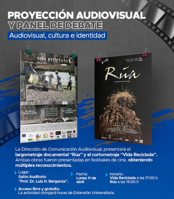 Invitan a la proyección de los audiovisuales “Vida Reciclada” y “Rúa” - .::Agencia IP::.