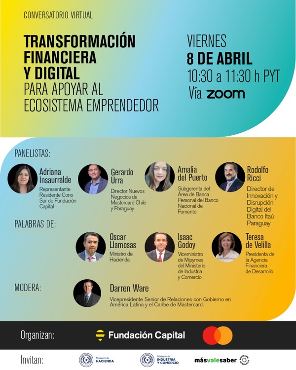 Este viernes se hará el conversatorio sobre transformación financiera y digital para emprendimientos - .::Agencia IP::.
