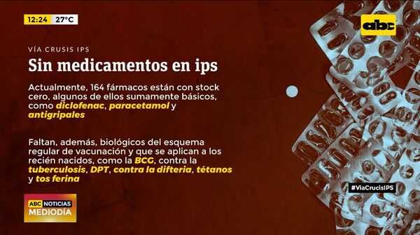 Sin medicamentos en el IPS - ABC Noticias - ABC Color