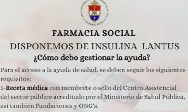 La Farmacia Social dispone de insulina LANTUS - C9N