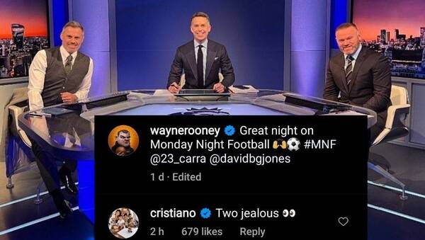 Crónica / CR7 llama "dos celosos" a Rooney y Carragher