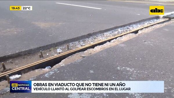 Viaducto botánico está con baches - ABC Noticias - ABC Color
