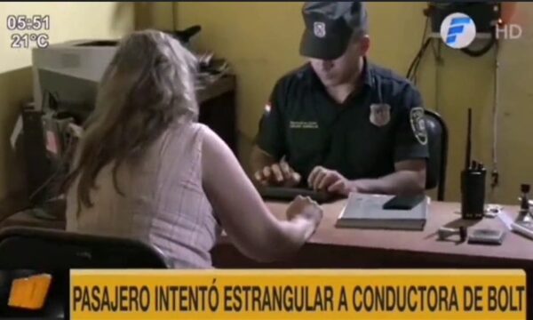 Intentó estrangular a conductora de plataforma para robar su vehículo en Luque | Telefuturo