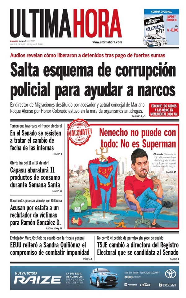 Portadas de este viernes 8 de abril de 2022