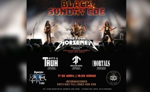 Revivirán el Black Álbum y clásicos de Metallica en Festival de CDE