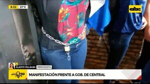 Manifestación frente a Gob. de Central - ABC Noticias - ABC Color