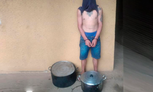 Detienen a un joven por robar ollas en Coronel Oviedo - Noticiero Paraguay