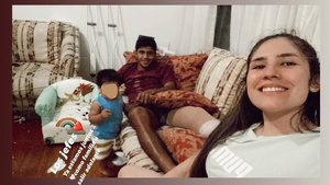 Crónica / Robert Rojas ya está siendo mimado por su familia