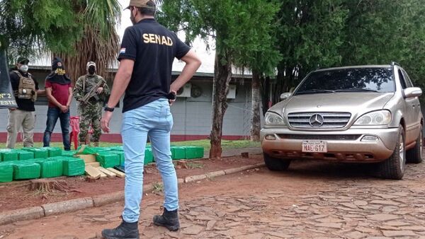 Senad detiene a un hombre con 536 kilos de marihuana en Yguazú