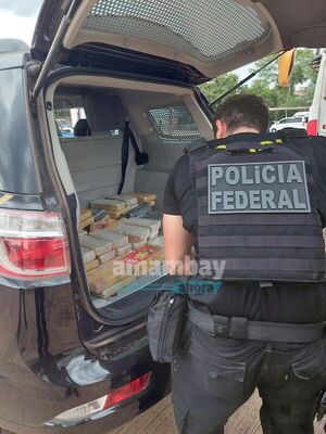 En operativo conjunto policía Brasileña incautó 125 kilos de cocaína en frontera con Bolivia