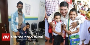 GOBERNADOR RECIBE GRATITUD DE NIÑOS TRAS SERVICIO - Itapúa Noticias