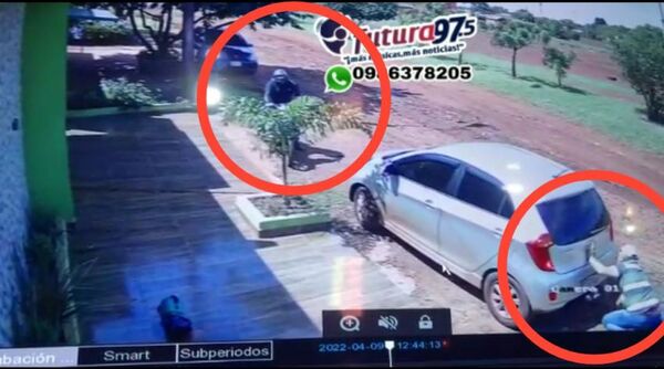 Con guampa y piedra evitó que sicario le dispare