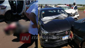 GRAVE ACCIDENTE DE TRÁNSITO EN LA FILA PARA CRUZAR DE POSADAS A ENCARNACIÓN - Itapúa Noticias