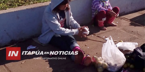 NIÑOS INDÍGENAS VOLVIERON A LAS CALLES Y UTILIZADOS PARA PEDIR LIMOSNAS - Itapúa Noticias