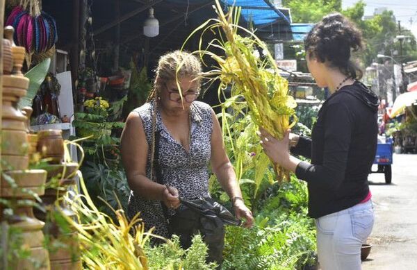 Semana Santa: vendedores de palmas estarán hasta las 15:00 en el Mercado 4 - Nacionales - ABC Color