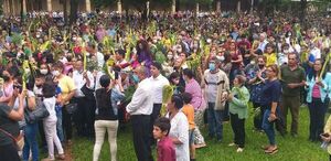 Tras dos años de ausencia física, una multitud acompañó al Señor de las Palmas en Luque - Nacionales - ABC Color