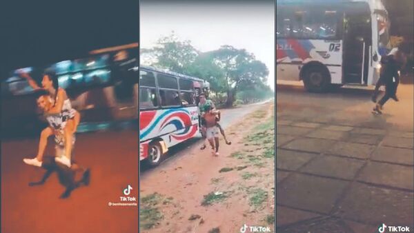 Colegiantes hacen peligrosa broma a colectivos en Ypané