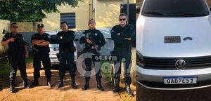 Policía Nacional recupera vehículo robado en Ponta Porá
