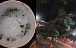 Temporal con granizada y fuertes vientos causa destrozos en varias localidades de Itapúa – Prensa 5