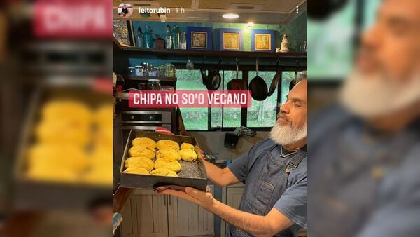 Leo Rubín preparó chipa "no so'o" vegana ya a tono de Semana Santa
