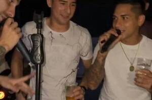 Diario HOY | VIDEO: Pescan a Guillermo Paiva y Santiago Vera en fiesta, a pura música y tragos (¿Expulsados de Olimpia?)