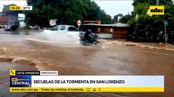 Secuelas de la tormenta en San Lorenzo - ABC Noticias - ABC Color