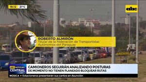 Camioneros seguirán analizando posturas - ABC Noticias - ABC Color