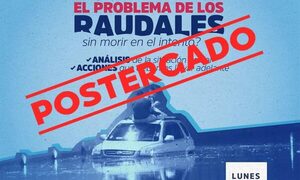 ¡Solo en Paraguay! Charla sobre raudales fue suspendida, justamente, por los raudales