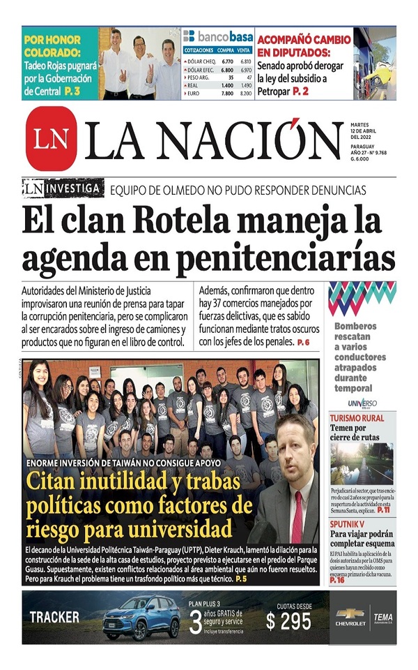 Portadas de este martes 12 de abril de 2022
