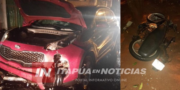 ACCIDENTE DEJA MOTOCICLISTA LESIONADO - Itapúa Noticias