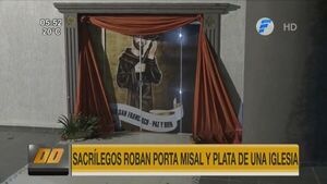Delincuentes roban dinero y objeto de bronce de capilla en San Antonio