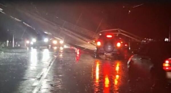 SEN reportó que las zonas más afectadas por el temporal fueron Ypané y Caaguazú