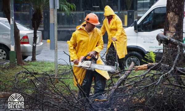 Municipalidad de Ciudad del Este realizadespeje de calles después del temporal – Diario TNPRESS