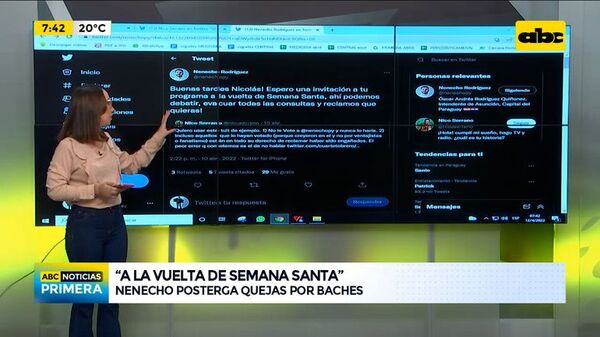 Ojo ciudadano: “Después de semana santa” Nenecho posterga quejas por baches - ABC Noticias - ABC Color