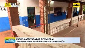 Villa Elisa: Escuela “Ever Faustino Beaufort” afectada por el temporal - ABC Noticias - ABC Color