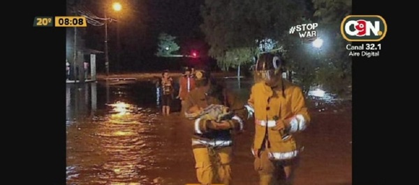 Rescataron a un bebé en Yaguarón tras tras tormenta - C9N
