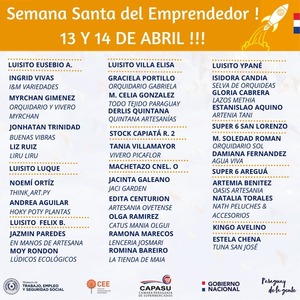Emprendedores capacitados por el Ministerio de Trabajo realizarán feria por Semana Santa - .::Agencia IP::.