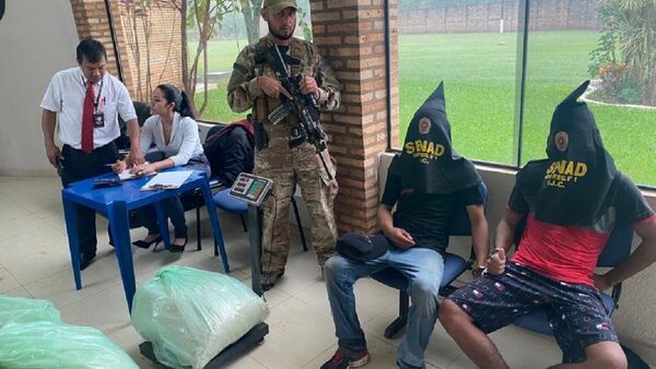 Senad detiene a dos adolescentes con casi 30 kilos de marihuana
