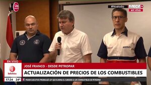 Petropar sube los precios de sus combustibles desde la medianoche - Megacadena — Últimas Noticias de Paraguay
