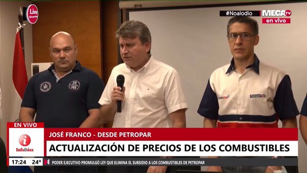 Petropar sube los precios de sus combustibles desde la medianoche - Megacadena — Últimas Noticias de Paraguay