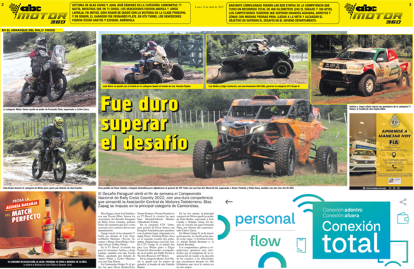 Fue duro superar el desafío - ABC Motor 360 - ABC Color