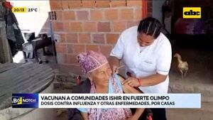 Vacunadores llegan a comunidad indígena de Fuerte Olimpo - ABC Noticias - ABC Color