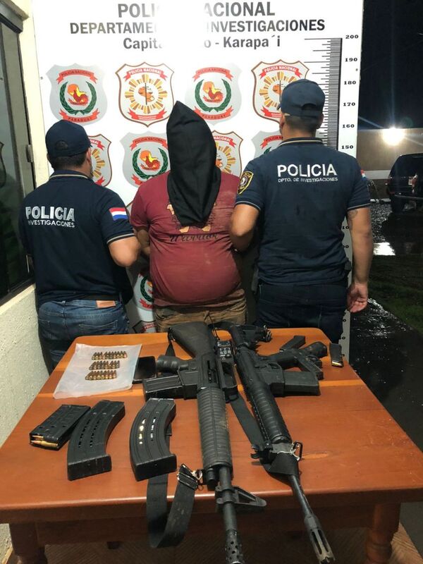 Atraparon a uno de los que se enfrentó a tiros con la policía en Capitán Bado