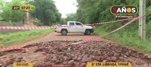 Estos son los restos de la Avenida Brasil en Ypané - C9N