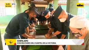 “Chipa Apo” con militares del Cuartel de la Victoria - ABC Noticias - ABC Color