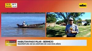Habilitan paso Pilar-Bermejo: reapertura se da después de casi dos años - ABC Noticias - ABC Color