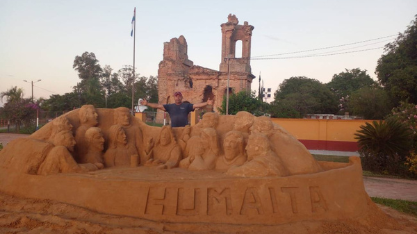 Crónica / "La última cena" del escultor Armando Arenas, lista para las fotos en Humaita