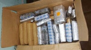Detectan ladrillos de marihuna en una encomienda proveniente de PJC